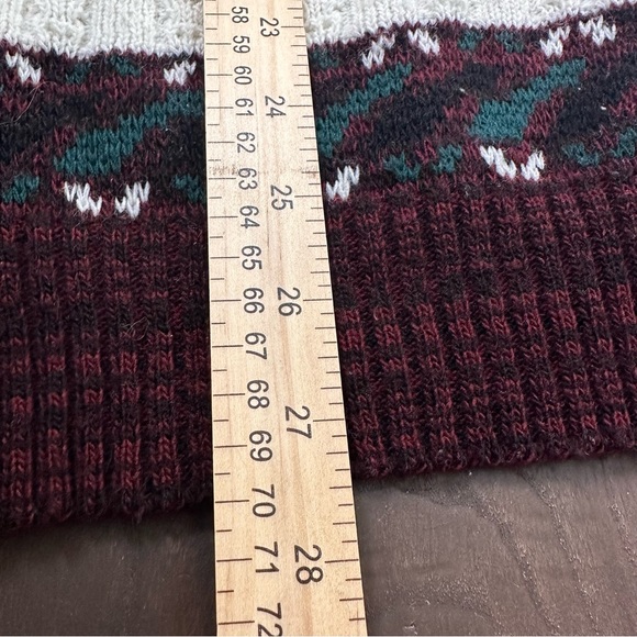 Vintage 80s Rob Winter Sweater Men’s 2XL Fair Isle Pullover Ski Cable Knit - Picture 9 of 12